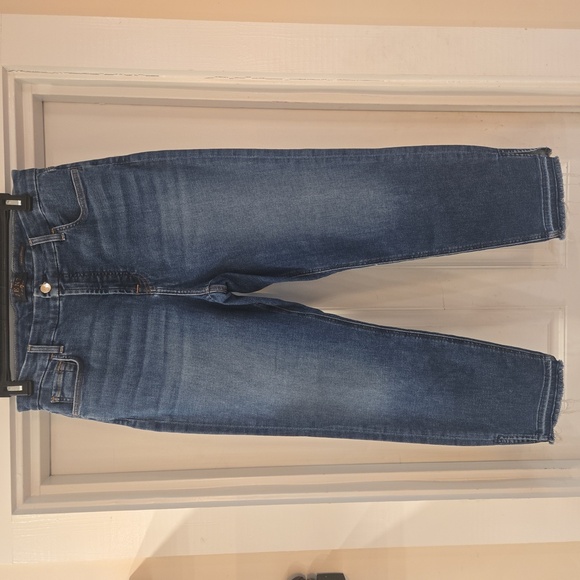 7 For All Mankind Jen 7 Ankle Straight Stretch Medium Wash Blue Size 14 - Picture 2 of 9
